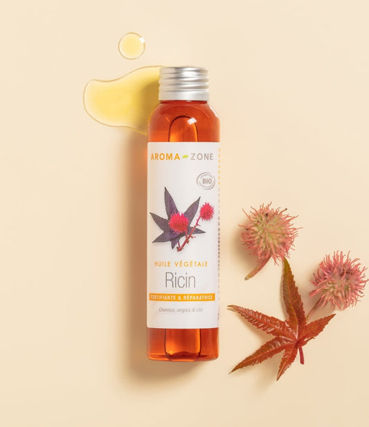AROMAZONE Huile végétale Ricin BIO | Réparatrice Fortifiante Stimulante