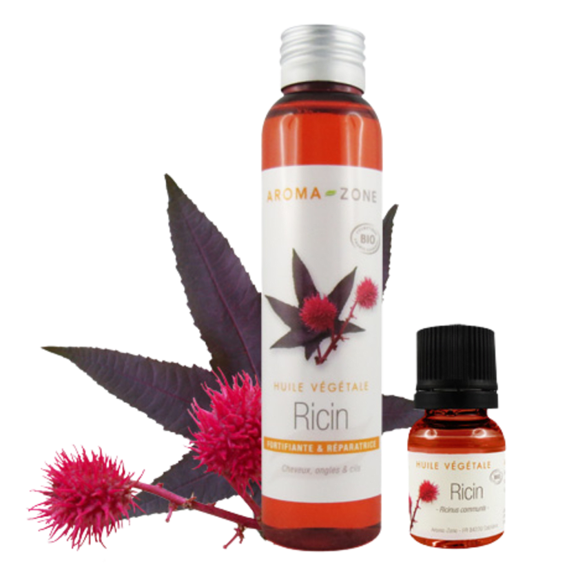 AROMAZONE Huile végétale Ricin BIO | Réparatrice Fortifiante Stimulante