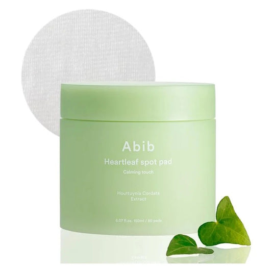 Abib Heartleaf Spot Pad Calming Touch | Lingette calmante & Apaisante