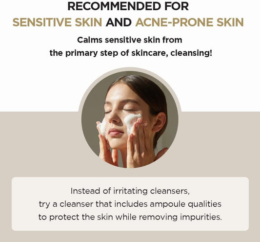 SKIN 1004 MADAGASCAR CENTELLA AMPOULE FOAM | Nettoyant Doux Onctueux Apaisant Reparateur