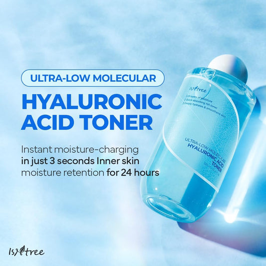 Isntree Ultra-Low Molecular Hyaluronic Acid Toner | Lotion Tonique Hydratante Repulpante