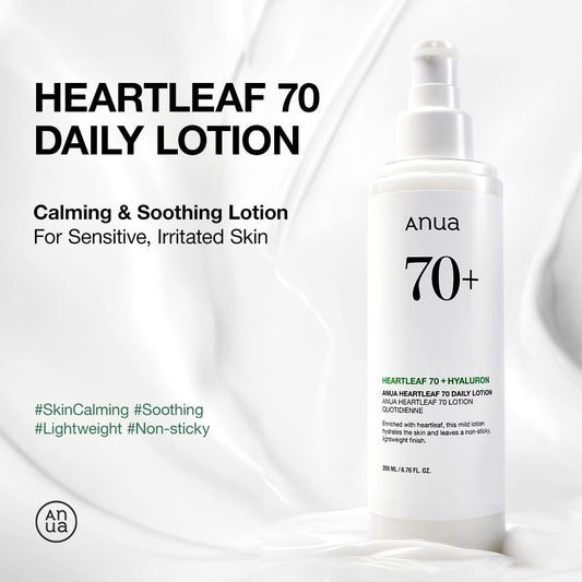 Anua Heartleaf 70 Daily Lotion | Lotion Hydratante légère Apaisante
