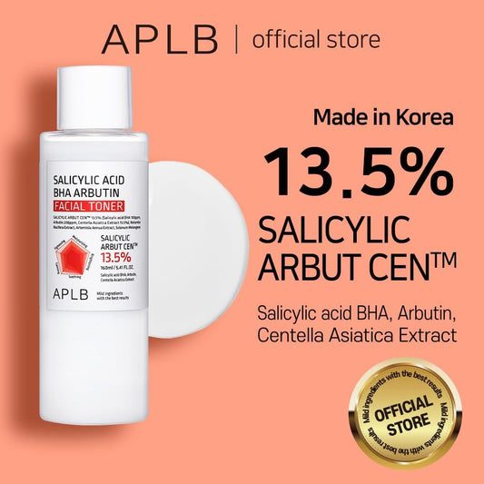 APLB Salicylic Acid BHA Arbutin Facial Toner | Toner Exfoliant Eclaircissant Illuminant