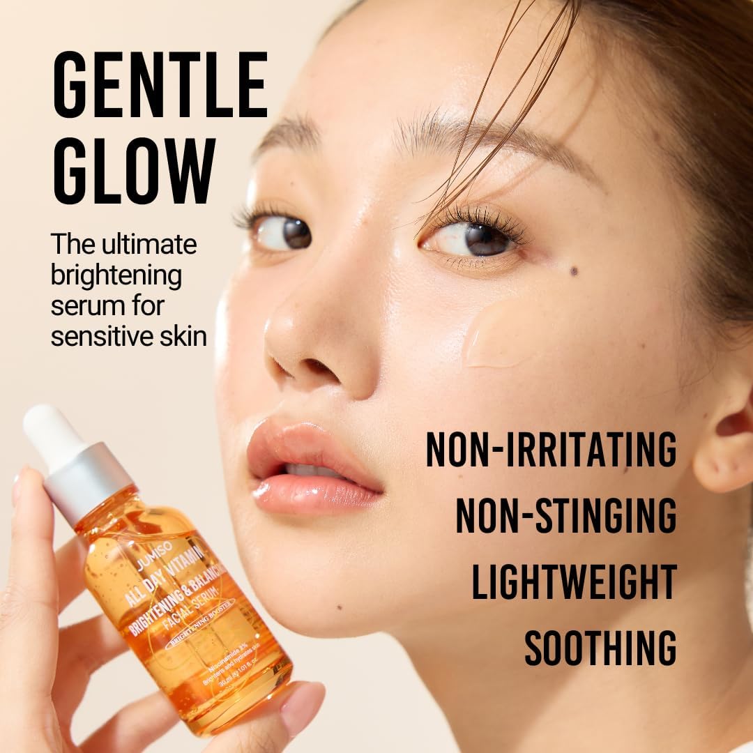 JUMISO All Day Vitamin Brightening & Balancing Facial Serum | Sérum Facial Vitaminé Éclaircissant Revitalisant Anti Taches