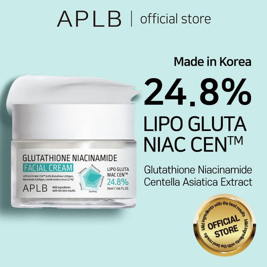 APLB Glutathione Niacinamide Facial Cream | Crème Eclaircissante Unifiant Anti taches