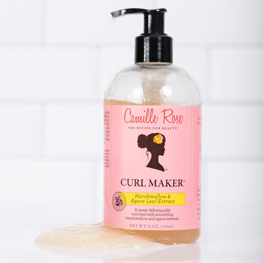 Camille Rose Curl Maker | Solution Coiffante Hydratante Sans Résidu Boucles Parfaites