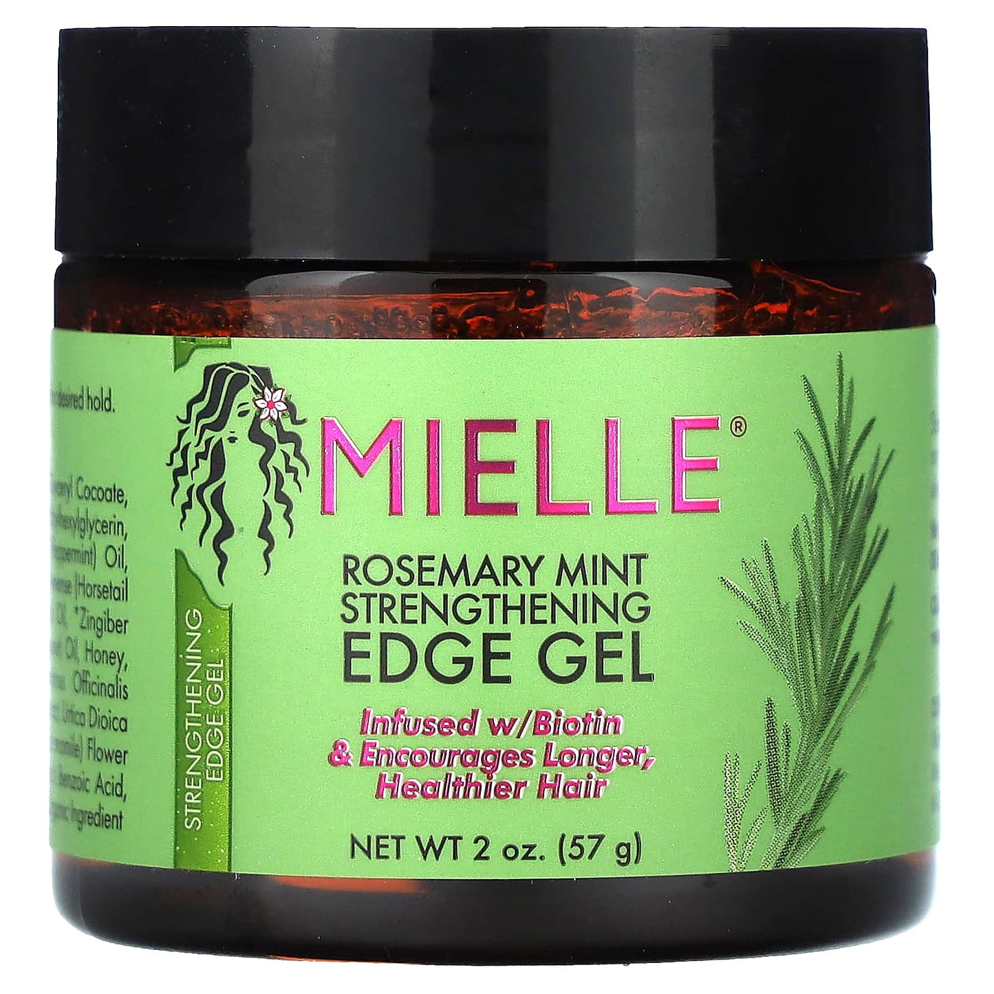 Mielle Organics Rosemary Mint Strengthening Edge Gel | Gel Fixation, Renforcement & Brillance