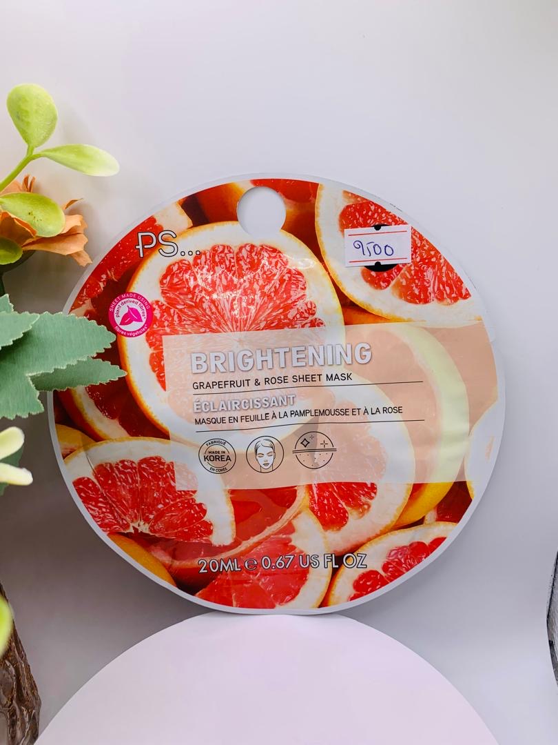 PS Mask sheet Brightening | Masque éclaircissant Pamplemousse