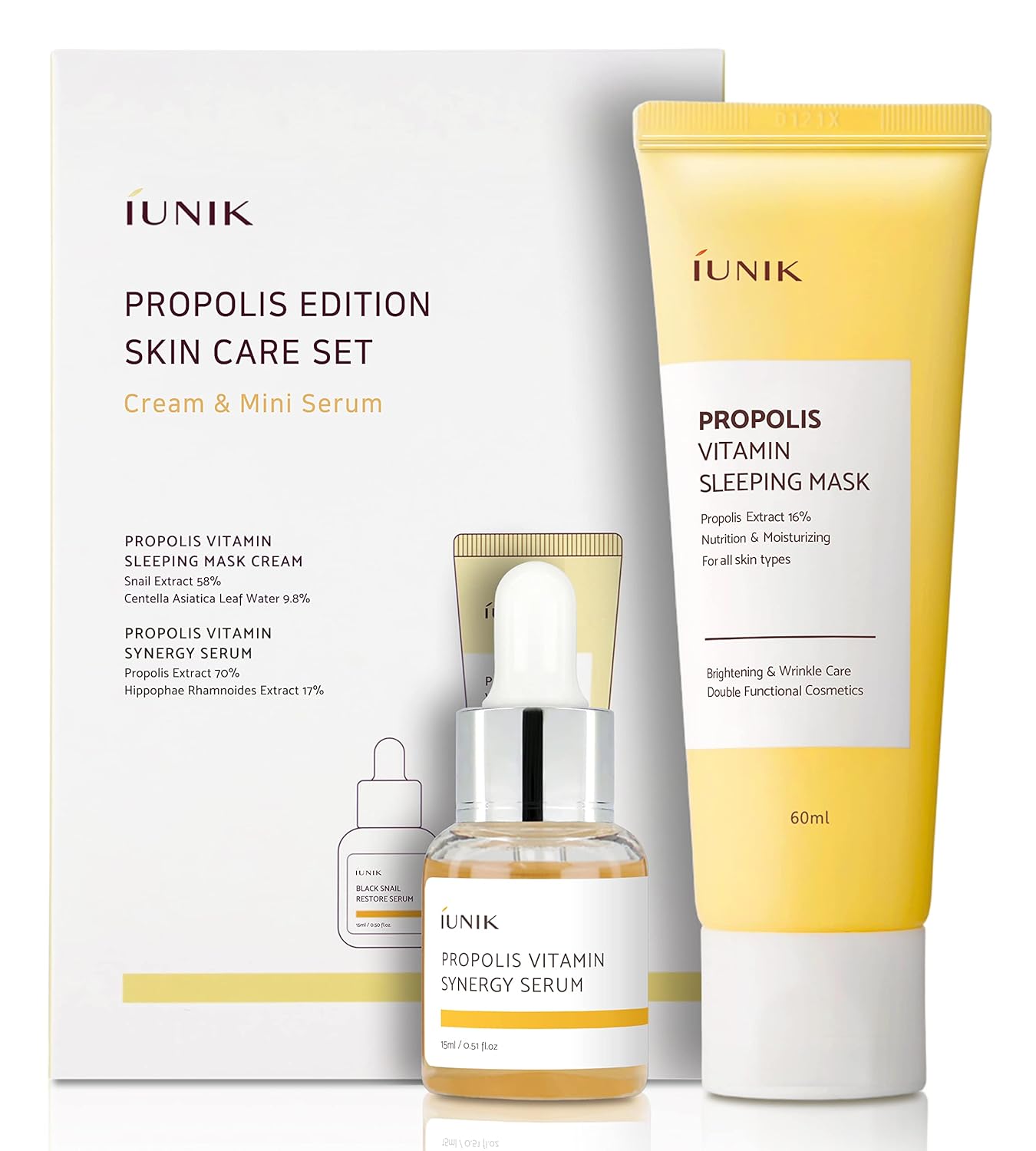 iUNIK Propolis Edition Skincare Set | Coffret Hydratant Protecteur Propoilis