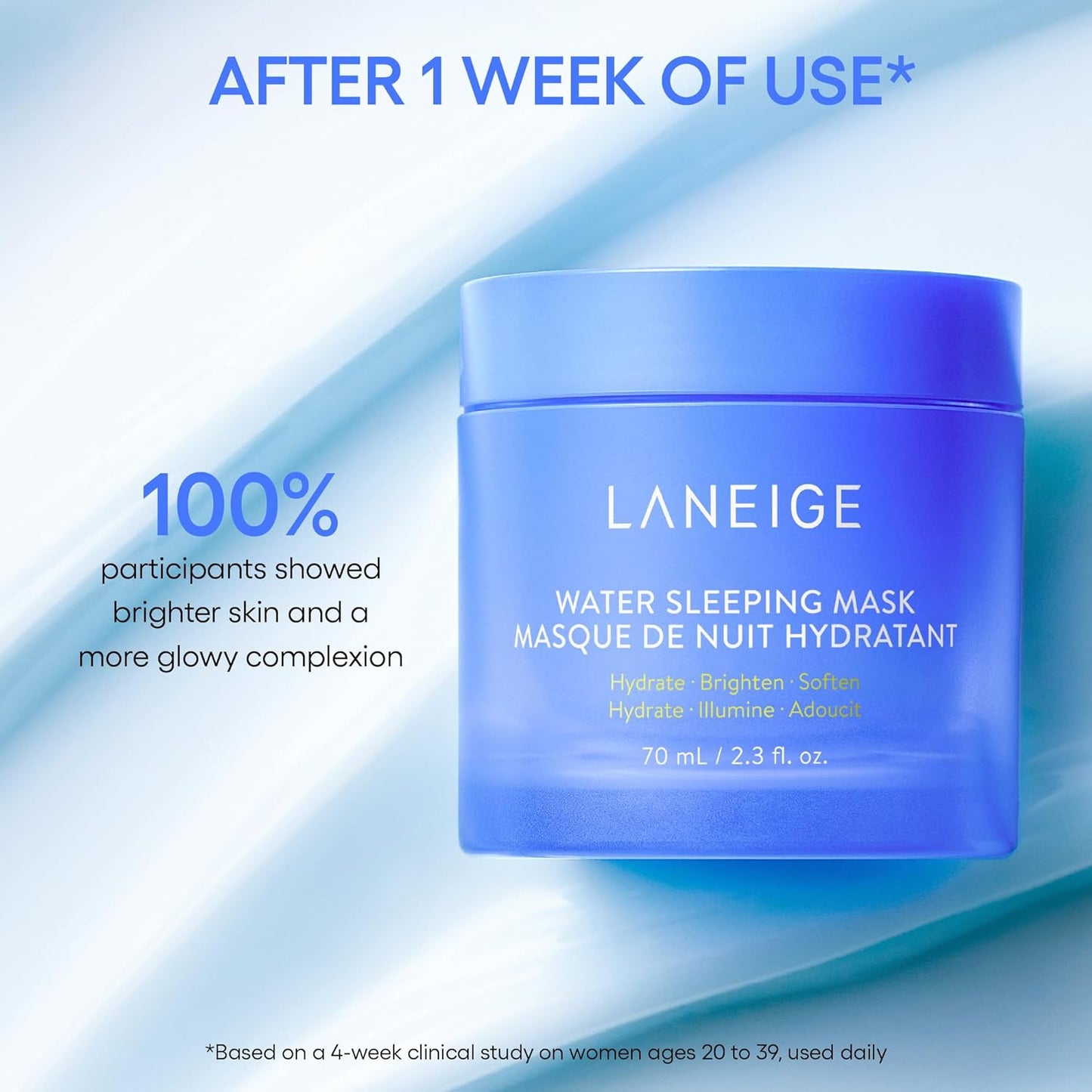 LANEIGE Water Sleeping Mask | Masque Nuit Ultra-Hydratant Purifiant