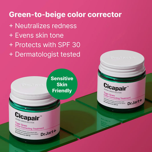 Dr. Jart+ Cicapair Tiger Grass Color Correcting Treatment | Crème Correctrice Apaisante