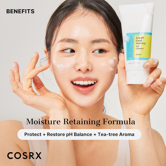 COSRX Low pH Good Morning Gel Cleanser | Gel Nettoyant PH doux & Régulateur Sébum