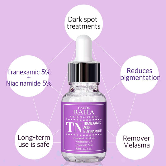 Cos De BAHA TN Tranexamic Acid Niacinamide Serum | Sérum Eclaircissant Anti-Tâches & Imperfection