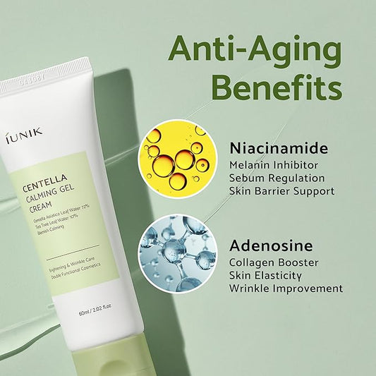 iUNIK Centella Calming Gel Cream | Gel ultra-légère Apaisant & Hydratant Intense