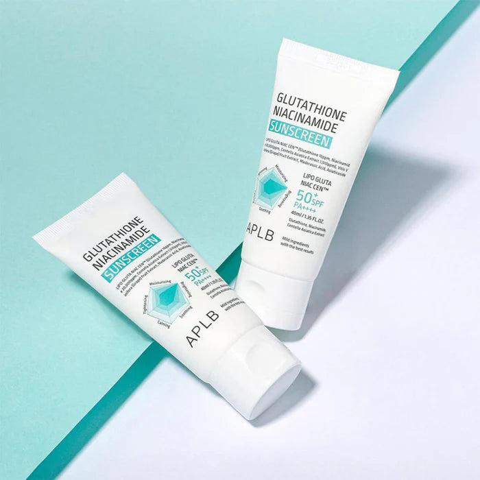APLB Glutathione Niacinamide Sunscreen | Ecran solaire Hydratant Intense Non Gras SPF50+ PA++++