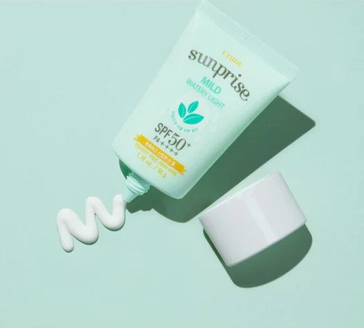 ETUDE Sunprise Mild Watery Light | Crème Solaire Léger, Non Grasse & Protecteur UVA et UVB