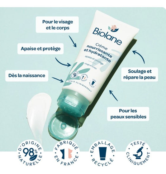 BIOLANE EXPERT Crème Hydratante Bio | Hydratante & Apaisante