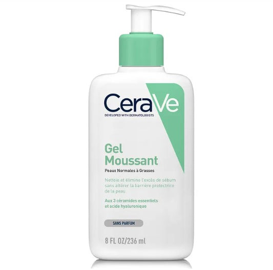 CERAVE Gel Moussant Peaux Normales à Grasses | Nettoyant Purifiant
