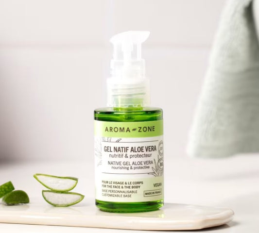 AROMAZONE Gel Natif d'aloe vera BIO | 100% Naturel