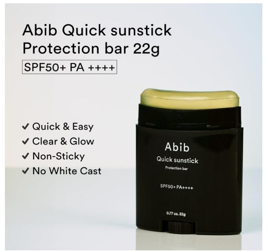 Abib Quick Sunstick Protection Bar | Ecran Solaire Non Gras SPF50+ PA++++