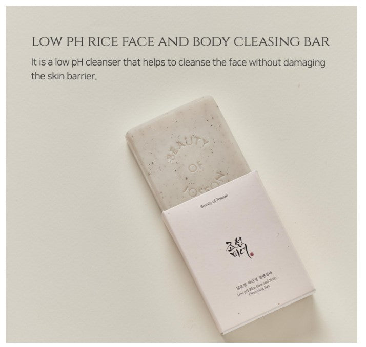 Beauty of Joseon Low pH Rice Face and Body Cleansing Bar | Savon Doux Hydratant Illuminant