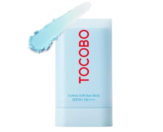 TOCOBO Cotton Soft Sun Stick | Ecrans Solaire Non Gras Extrait de Coton SPF50+ PA++++