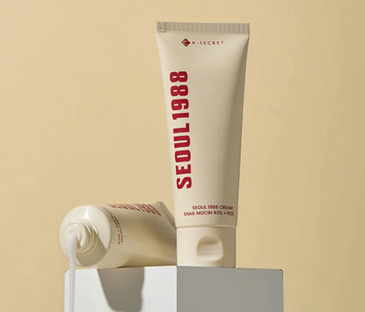 KSECRET SEOUL 1988 Cream : Snail Mucin 93% + Rice | Crème Reparatrice Illuminatrice Kbeauty