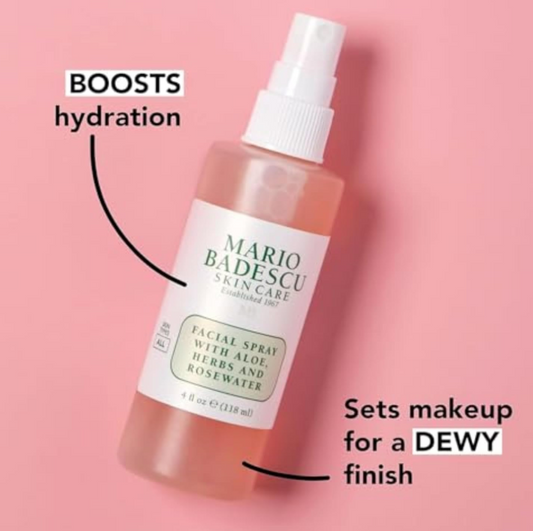 MARIO BADESCU Spray visage à l'aloe vera & Eau de rose | Brume raffraichissante