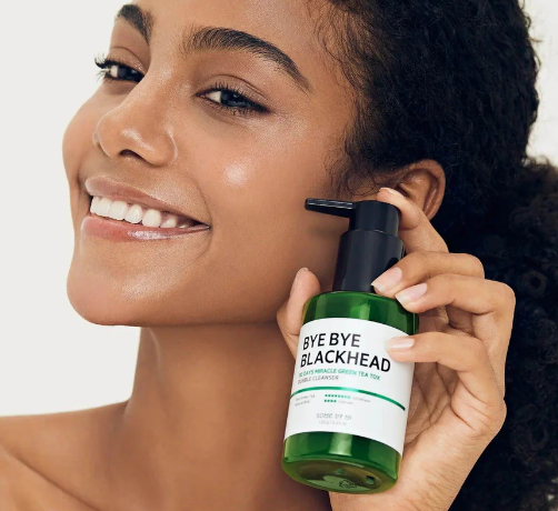 SOME BY MI Bye Bye Blackhead 30 Days Miracle Green Tea Tox Bubble Cleanser | Nettoyant Exfoliant Anti Points Noirs Best Seller