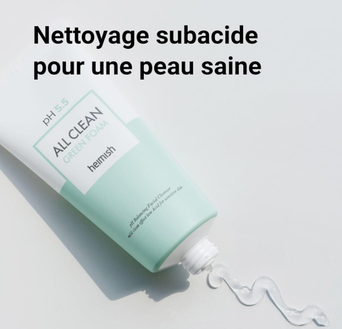 Heimish All Clean Green Foam | Gel Moussant Nettoyant PH doux Anti Sébum
