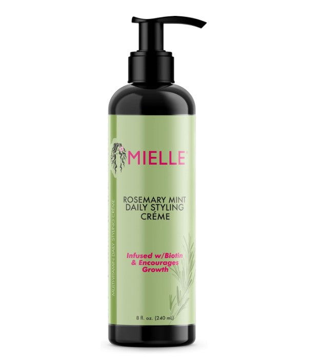 Mielle Organics Rosemary Mint Multi-Vitamin Daily Styling Creme | Crème Coiffante Nourrissante Stimulante