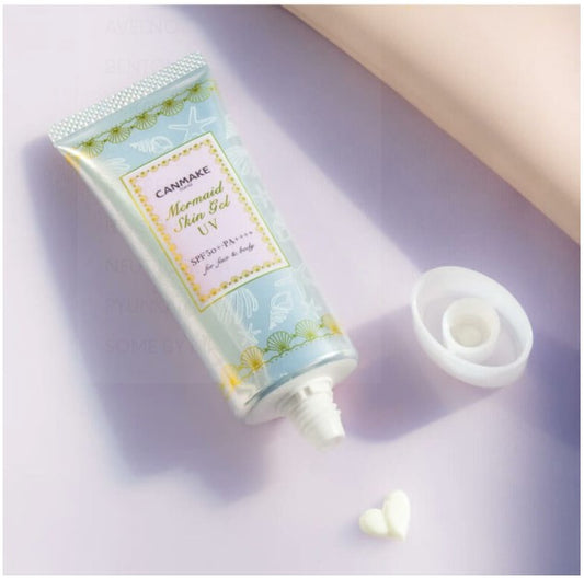 Canmake Mermaid Skin Gel UV Sunscreen SPF 50+ PA++++ | Ecrans Solaire Japonaise Gel Transparent