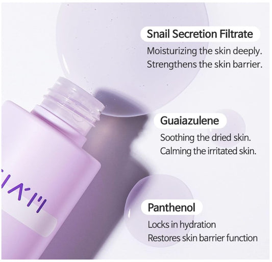 TIA'M Snail & Azulene Water Essence | Sérum Hydratant Rafraichissant Escargot