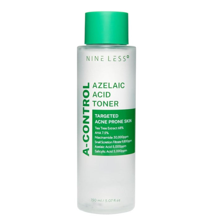 NINELESS A-Control Azelaic Acid Toner | Toner Hydratant Anti Irritation Anti Sébum