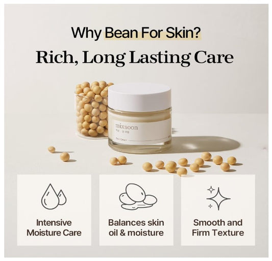 MIXSOON Bean Cream | Crème Nourrissante Illuminante Apaisante Hydratante