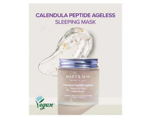 Mary&May Calendula Peptide Ageless Sleeping Mask | Masque de nuit Hydratant Intense Non Gras