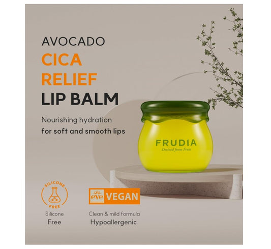 FRUDIA Avocado Cica Relief lip balm | Baume à lèvres biologique hydratant