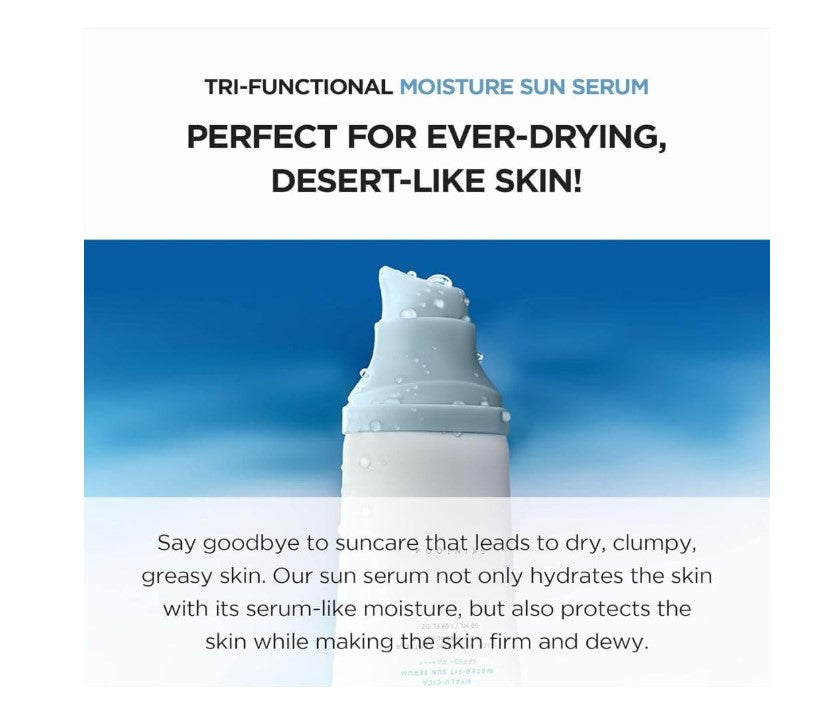 SKIN 1004 Madagascar Centella Hyalu-Cica Water-Fit Sun Serum Jumbo | Sérum & Ecran solaire hydratant