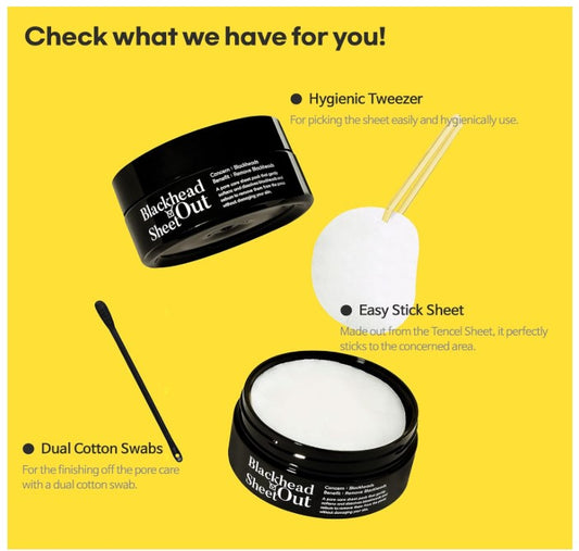 TIA'M Blackhead Out Sheet | Feuille Exfoliante Points Noir