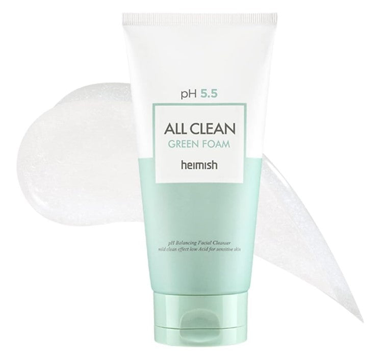 Heimish All Clean Green Foam | Gel Moussant Nettoyant PH doux Anti Sébum