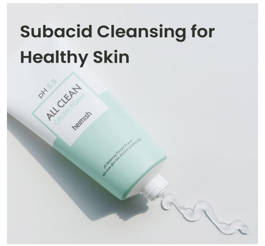 Heimish All Clean Green Foam | Gel Moussant Nettoyant PH doux Anti Sébum