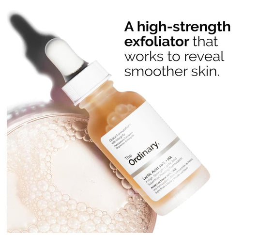 The Ordinary Lactic Acid 10% + HA Peeling | Sérum Exfoliant Lissant Illuminant