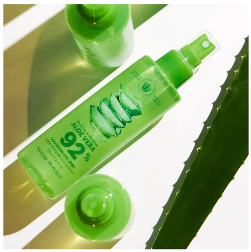 NATURE REPUBLIC Soothing & Moisture Aloe Vera 92% Soothing Gel Mist | Brume Rafraichissante Hydratante