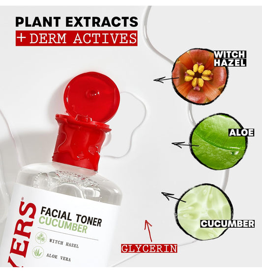 THAYERS Witch Hazel Face toner with Cucumber | Toner Rafraîchissant Hydratant Sans Alcool