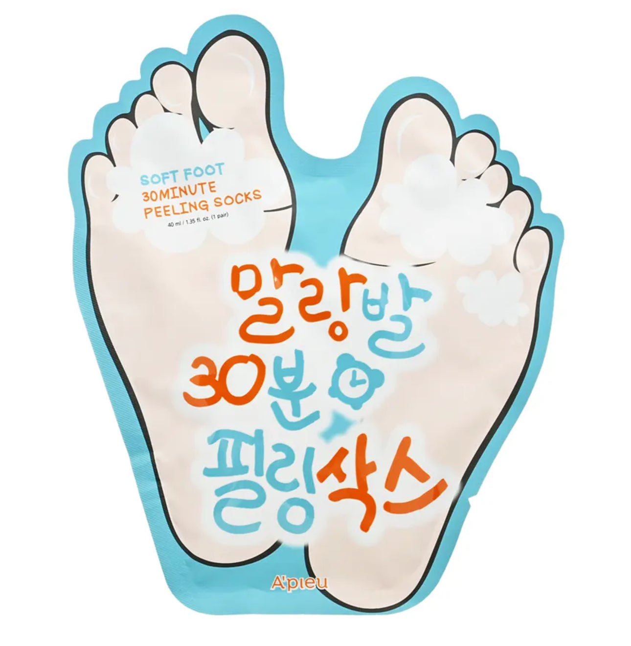 A'PIEU Soft Foot 30 Minute Peeling Socks | Chaussettes Exfoliantes Intensives Pieds Lisses