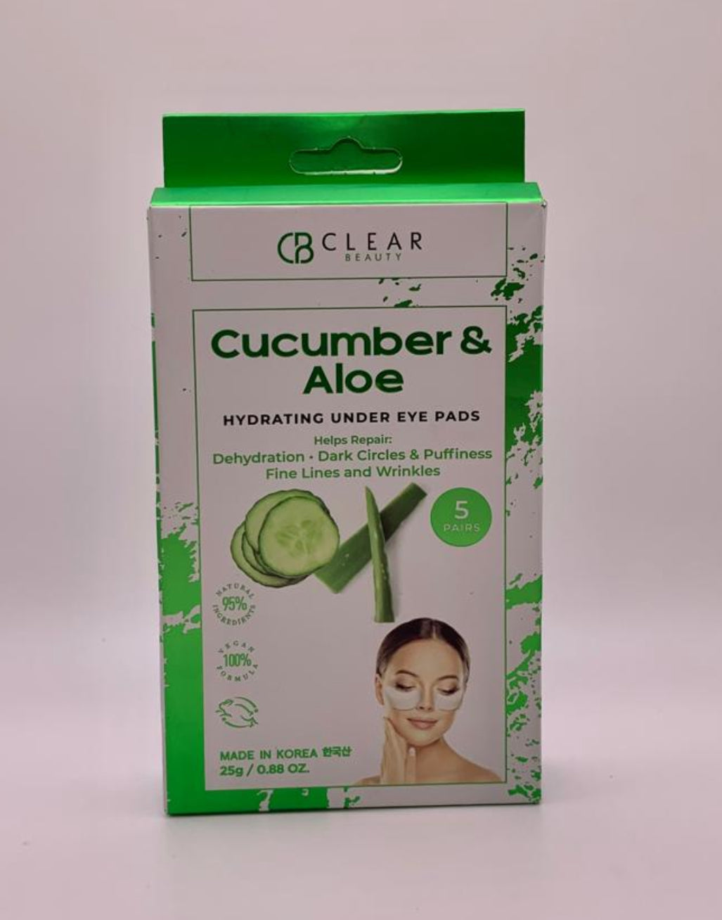 Clear beauty Cucumber & Aloe Hydrating Under Eye Pads