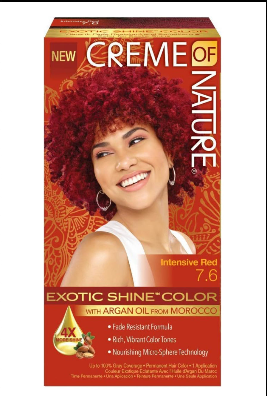 CREME OF NATURE Intensive Red 7.6 | Teinture Enrichi à l’huile d’Argan