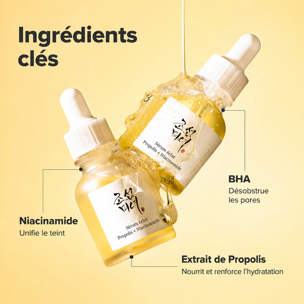 Beauty of Joseon Glow Serum | Sérum Luxe Illuminateur Apaisant Boost Eclat Hydratant Intense