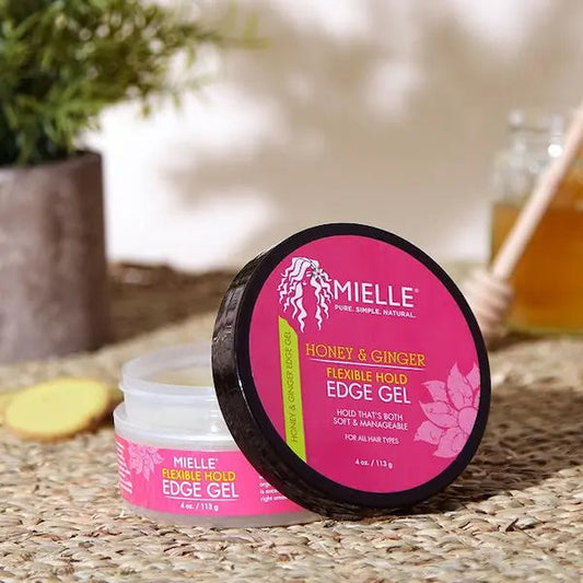 Mielle Honey & Ginger Flexible Hold edge Gel | Gel Coiffant Fixation Souple Nourrissant
