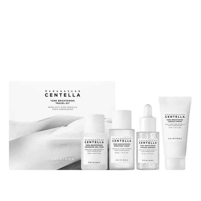Madagascar Centella Tone Brightening Travel Kit | Kit Format Voyage Routine Complete Unifiant Illuminant